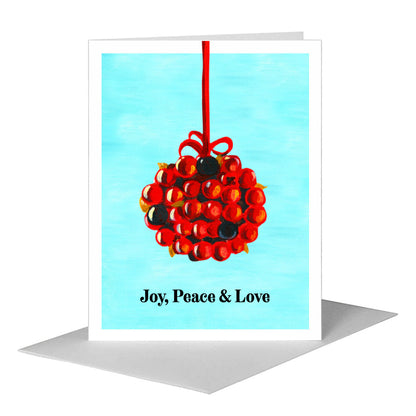 Mistletoe, Greeting Card (#7349A), A2 Card Front, www.printedcanvas.com