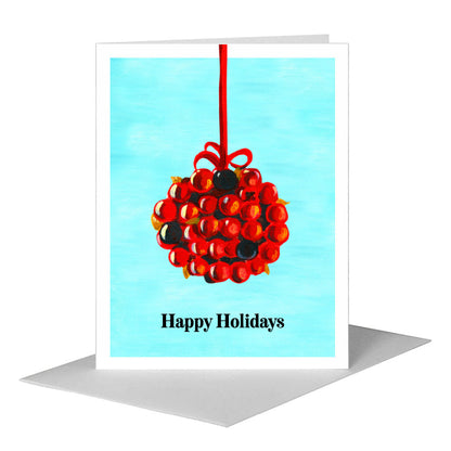 Mistletoe, Greeting Card (#7349C), A2 Card Front, www.printedcanvas.com