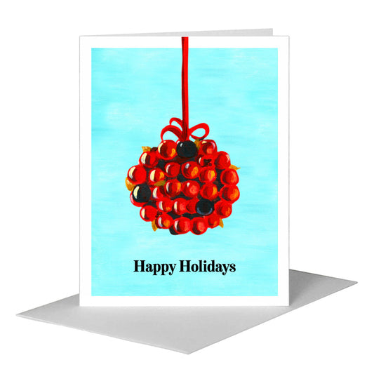 Mistletoe, Greeting Card (#7349C) A2 Card Front, www.printedcanvas.com