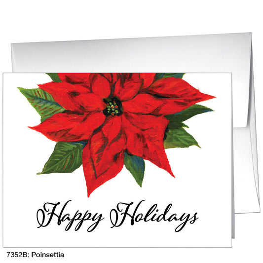 Poinsettia, Greeting Card (7352B), A2, printedcanvas.com