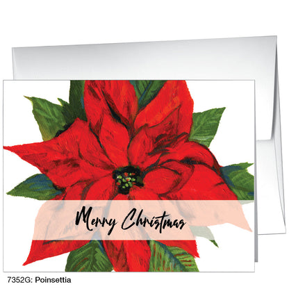 Poinsettia, Greeting Card (7352G), A2, printedcanvas.com