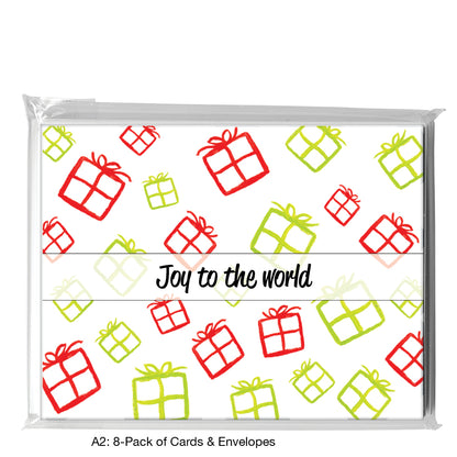 Red & Green Gifts, Greeting Card (7354A)