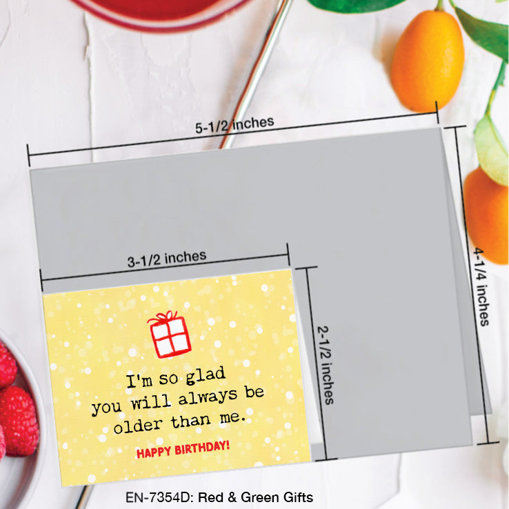 Red & Green Gifts, Greeting Card (7354D), Enclosure, www.printedcanvas.com