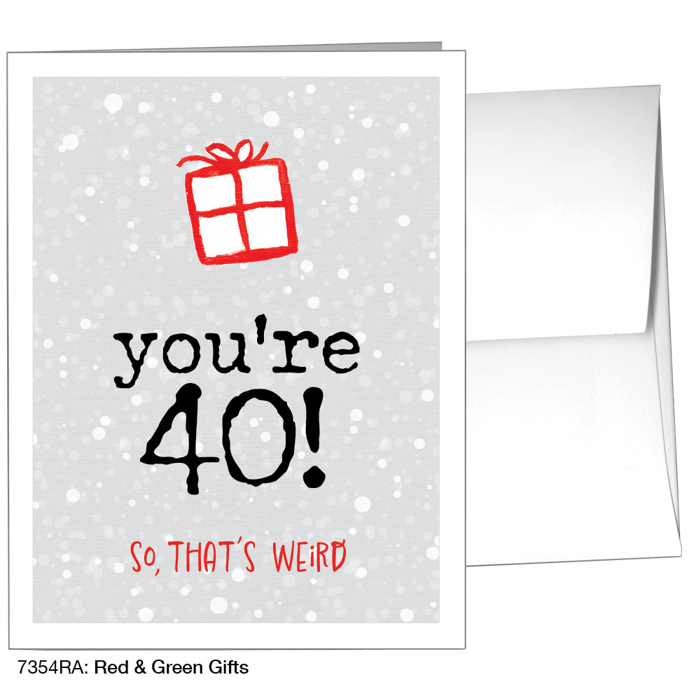 Red & Green Gifts, Greeting Card (7354RA)