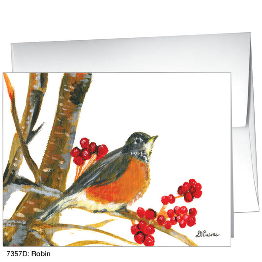 Robin, Greeting Card (7357D), A2 Card, printedcanvas.com