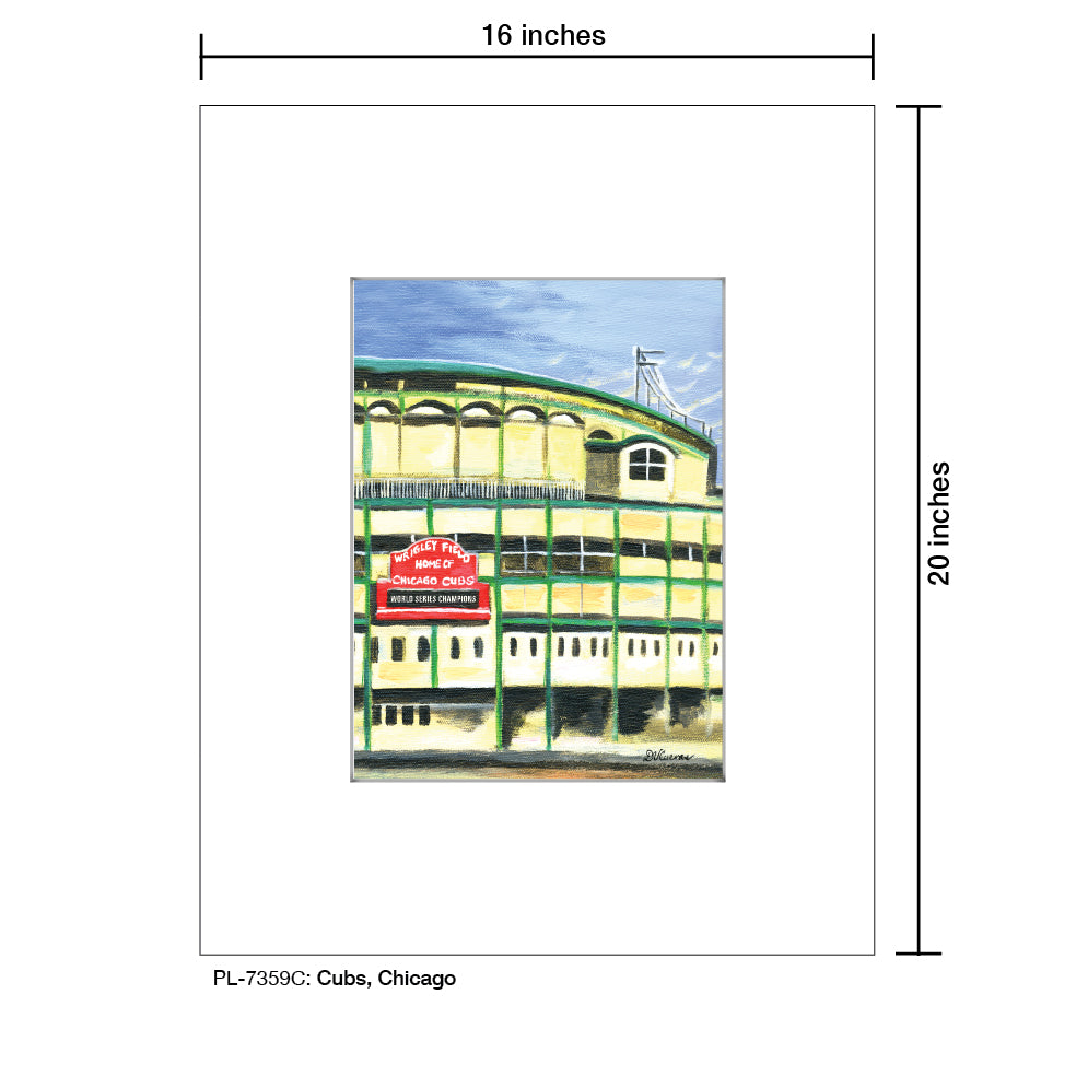 Cubs, Chicago, Print (#7359C)