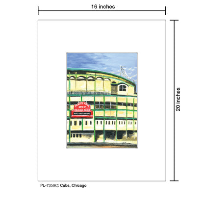Cubs, Chicago, Print (#7359C)