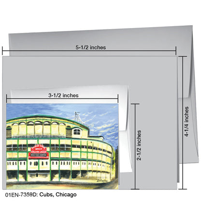 Cubs, Chicago, Greeting Card (7359D), Enclosure, printedcanvas.com