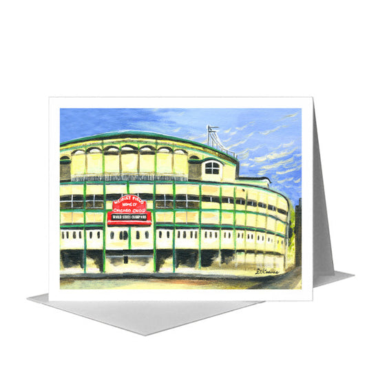 Cubs, Chicago, Greeting Card (#7359D) A2 Card Front, www.printedcanvas.com