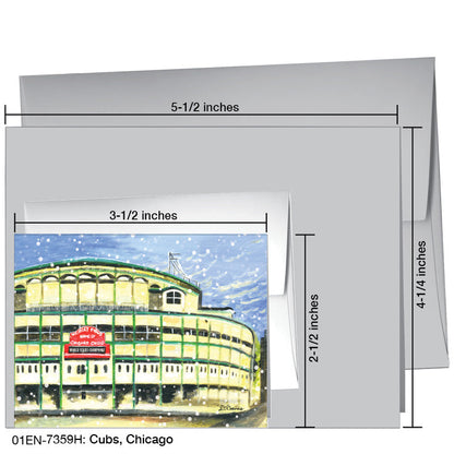 Cubs, Chicago, Greeting Card (7359H), Enclosure, printedcanvas.com