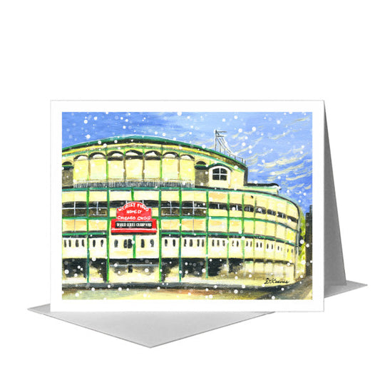 Cubs, Chicago, Greeting Card (#7359H) A2 Card Front, www.printedcanvas.com