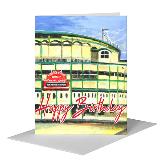 Cubs, Chicago, Greeting Card (#7359J) A2 Card Front, www.printedcanvas.com