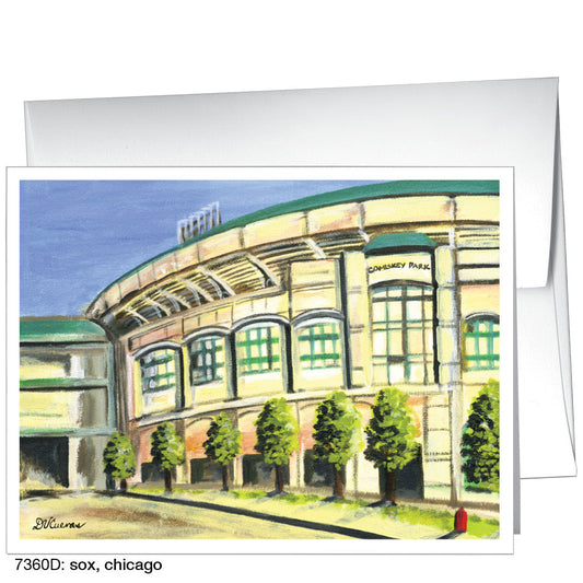 Sox, Chicago, Greeting Card (7360D), A2 Card Front, www.printedcanvas.com