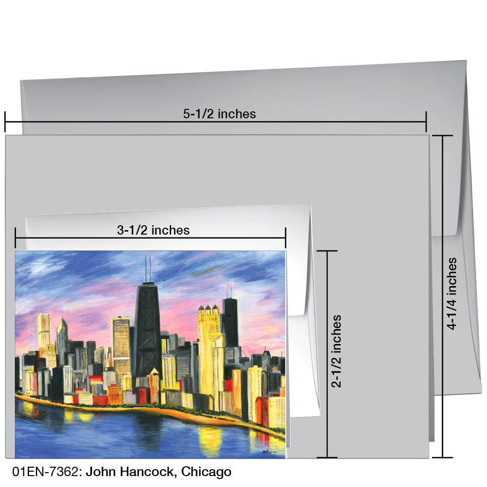 John Hancock, Chicago, Greeting Card (7362), Enclosure, printedcanvas.com