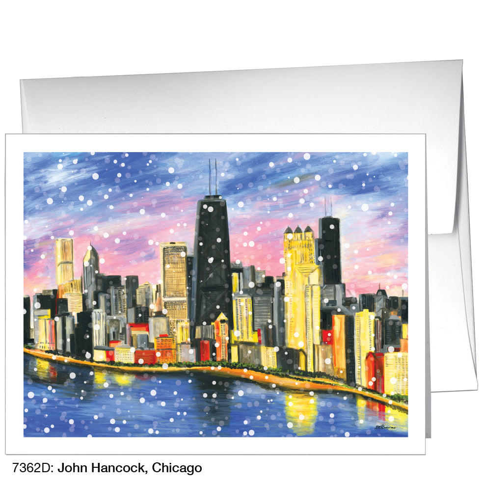 John Hancock, Chicago, Greeting Card (7362D), A2, printedcanvas.com