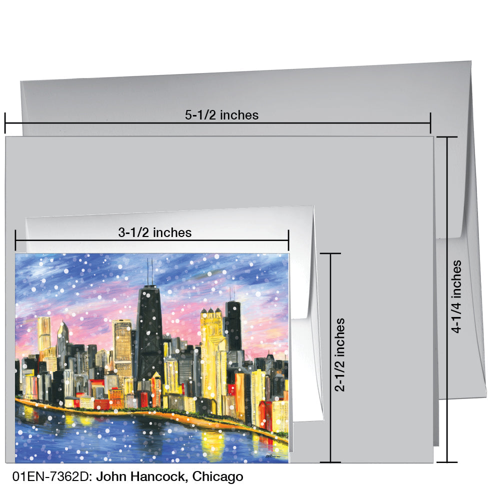 John Hancock, Chicago, Greeting Card (7362D), Enclosure, printedcanvas.com