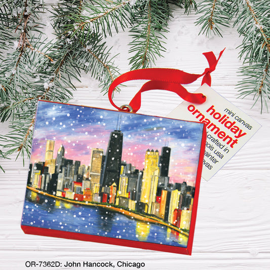 John Hancock, Chicago, Ornament (OR-7362D), Front, printedcanvas.com