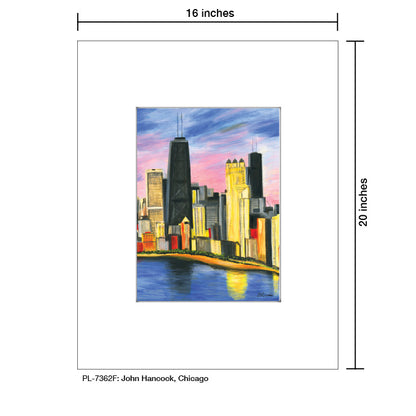 John Hancock, Chicago, Print (#7362F), Printe Matted, www.printedcanvas.com