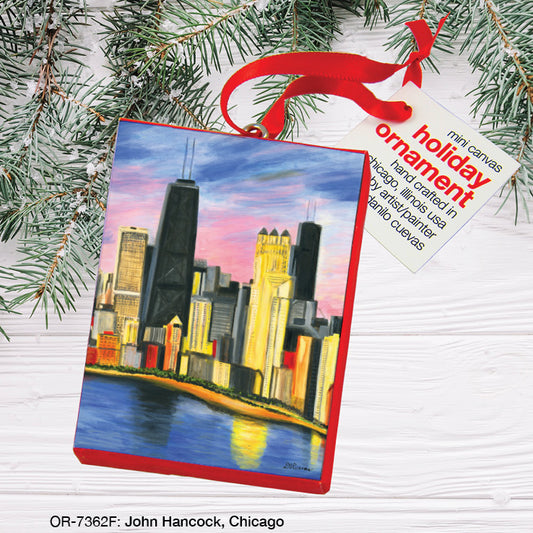 John Hancock, Chicago, Ornament (OR-7362F), Front, printedcanvas.com
