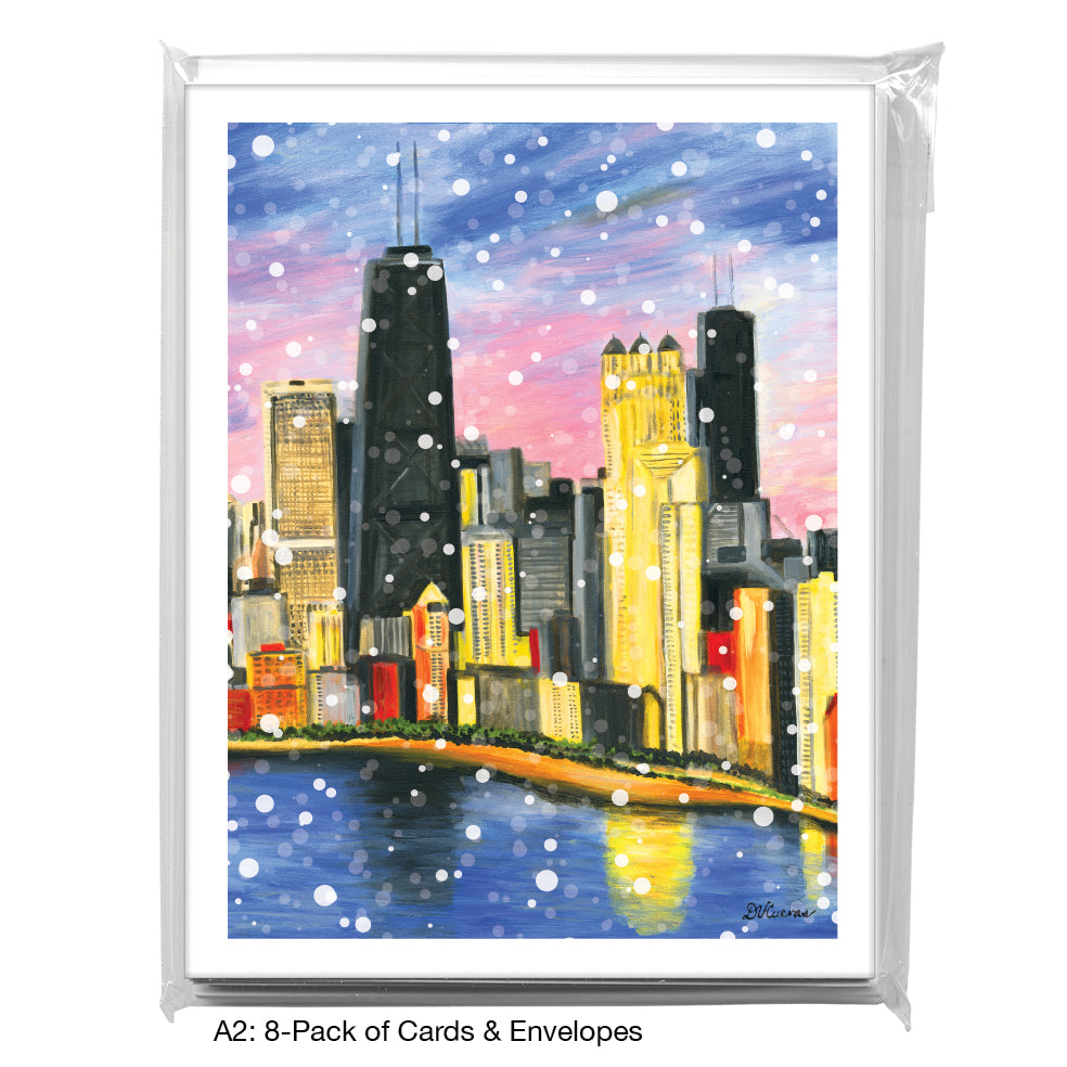 John Hancock, Chicago, Greeting Card (7362G), A2 8-Pack, printedcanvas.com