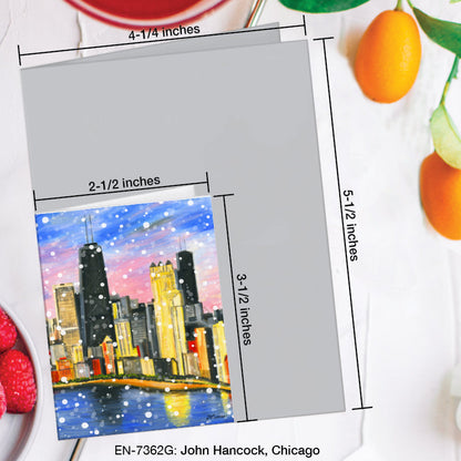 John Hancock, Chicago, Greeting Card (7362G), Enclosure Card, www.printedcanvas.com