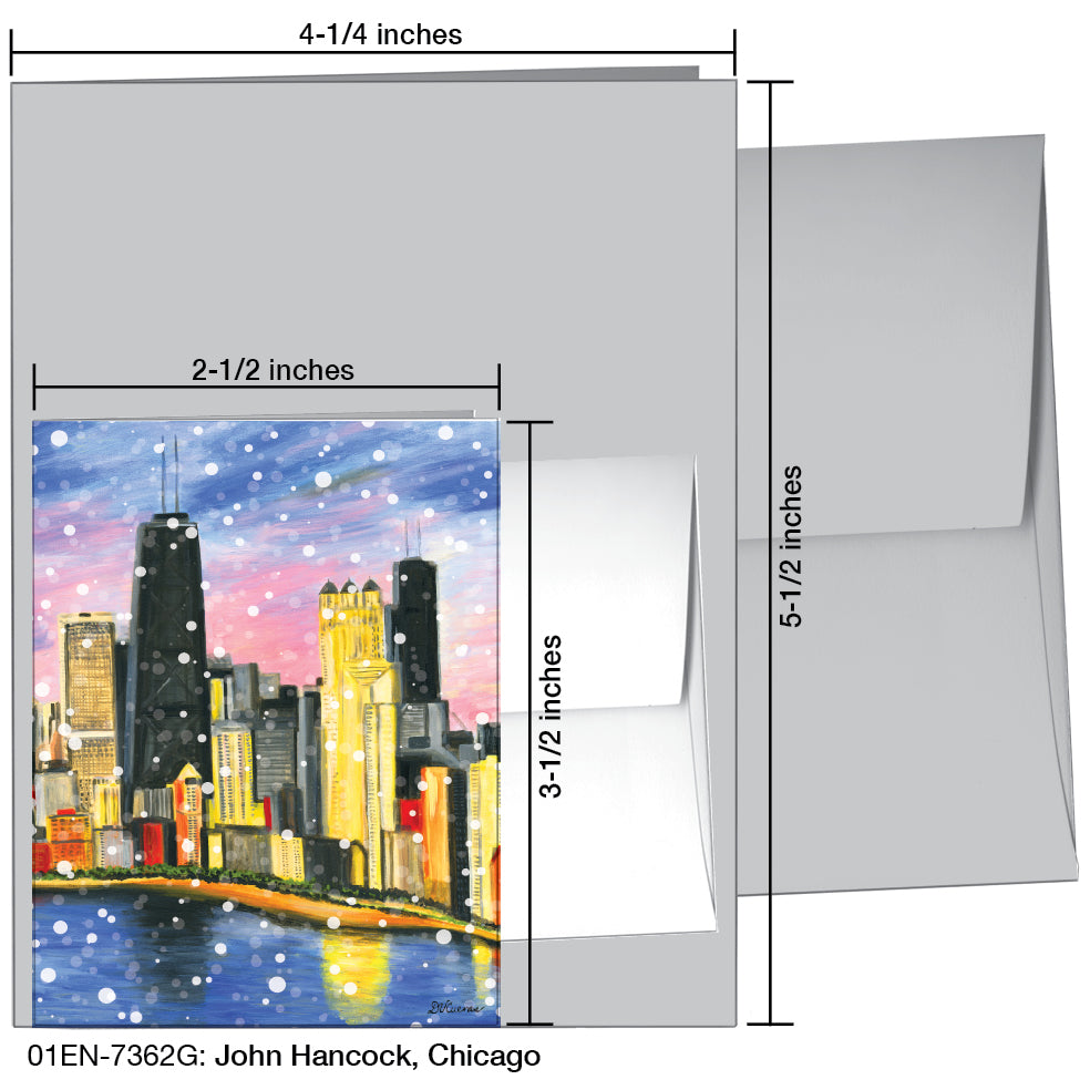 John Hancock, Chicago, Greeting Card (7362G), Enclosure, printedcanvas.com