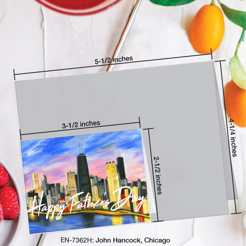 John Hancock, Chicago, Greeting Card (7362H), Enclosure, www.printedcanvas.com