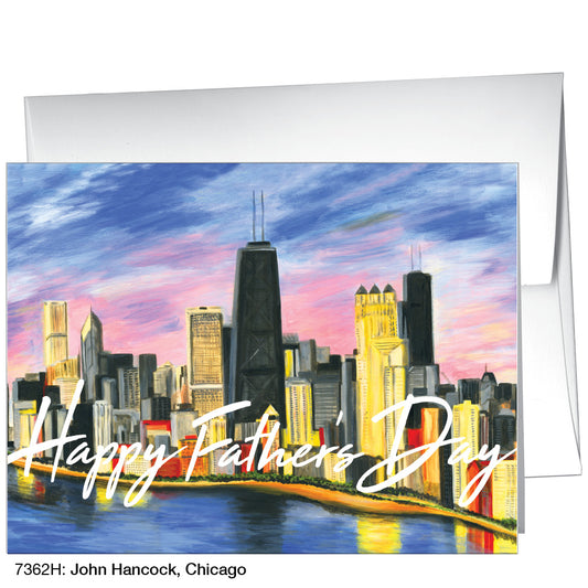 John Hancock, Chicago, Greeting Card (#7362H), A2 Card Front, www.printedcanvas.com