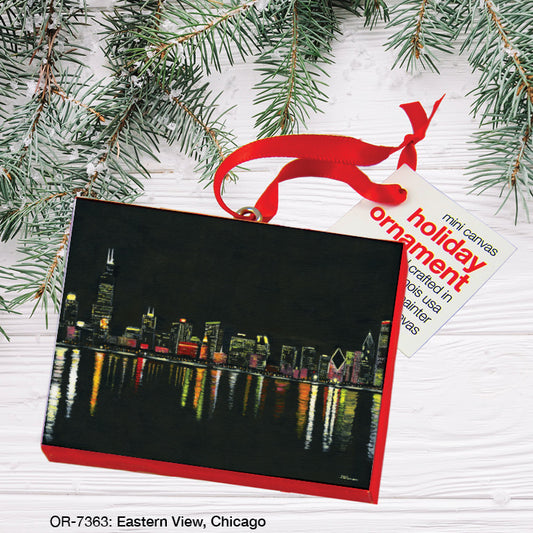 Eastern View, Chicago, Ornament (OR-7363), Front, printedcanvas.com