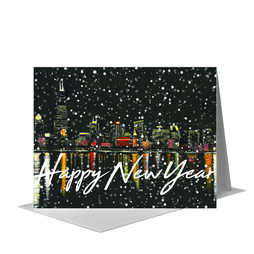 Eastern View, Chicago, Greeting Card (#7363B) A2 Card Front, www.printedcanvas.com