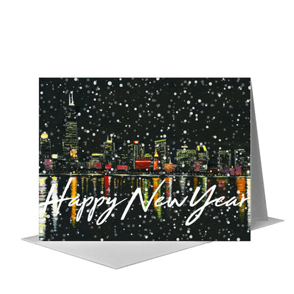 Eastern View, Chicago, Greeting Card (#7363B) A2 Card Front, www.printedcanvas.com