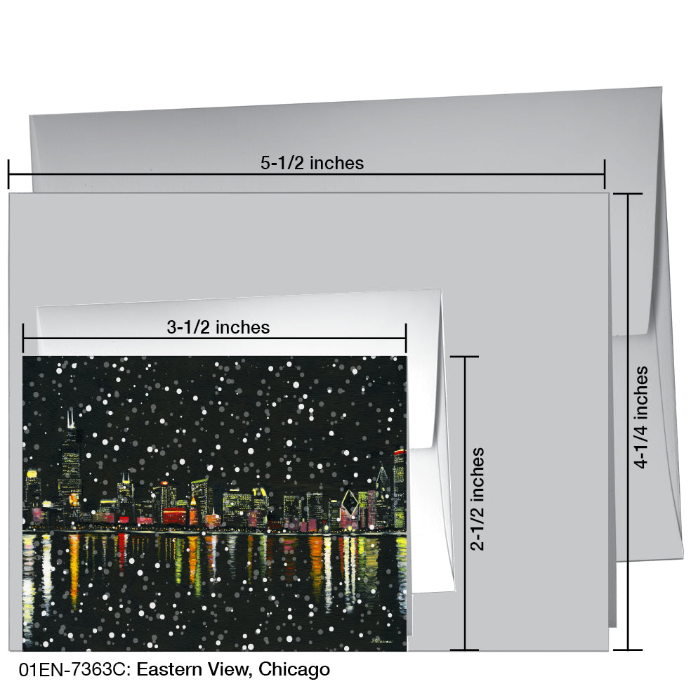 Eastern View, Chicago, Greeting Card (7363C), Enclosure, printedcanvas.com