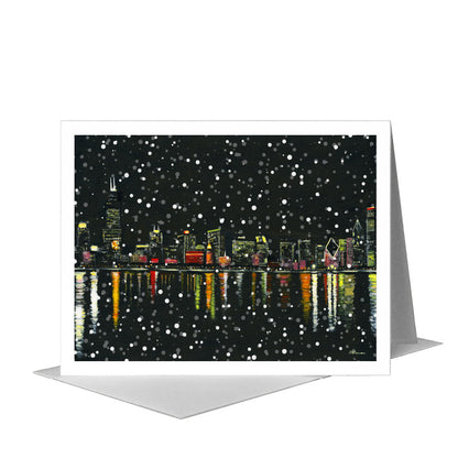 Eastern View, Chicago, Greeting Card (#7363C), A2 Card Front, www.printedcanvas.com