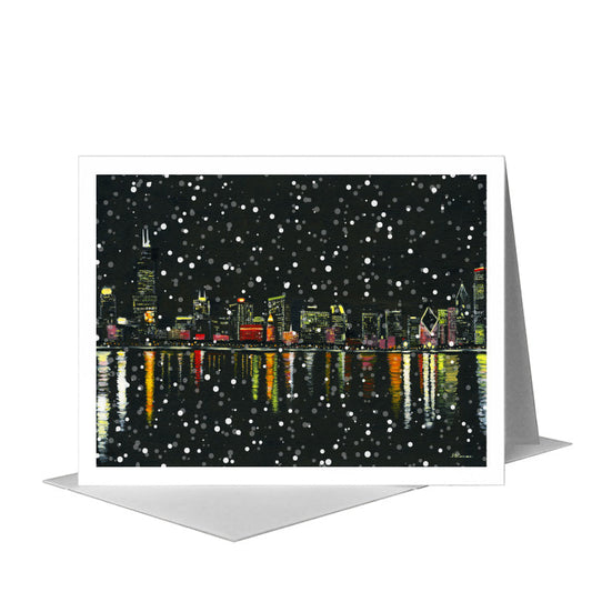 Eastern View, Chicago, Greeting Card (#7363C) A2 Card Front, www.printedcanvas.com