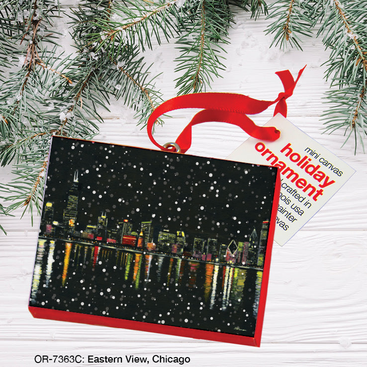 Eastern View, Chicago, Ornament (OR-7363C), Front, printedcanvas.com