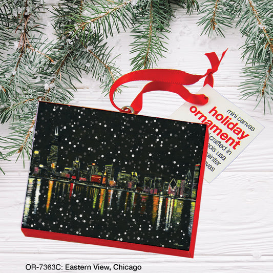 Eastern View, Chicago, Ornament (OR-7363C), Front, printedcanvas.com