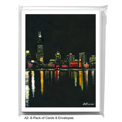 Eastern View, Chicago, Greeting Card (7363E), A2 8-Pack, printedcanvas.com