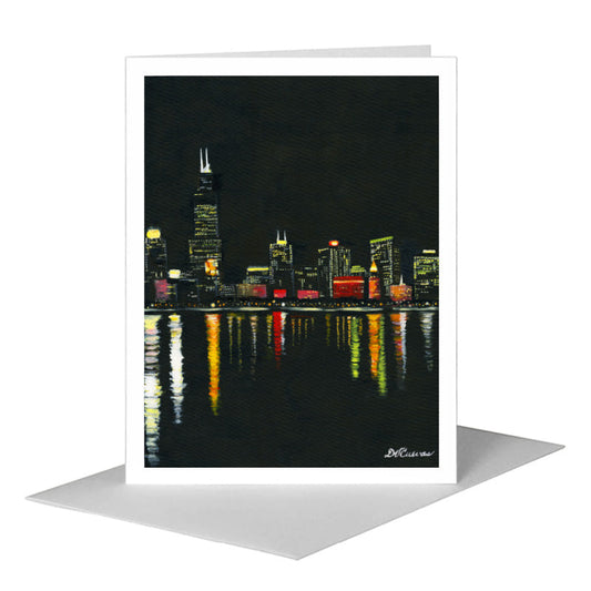 Eastern View, Chicago, Greeting Card (#7363E) A2 Card Front, www.printedcanvas.com