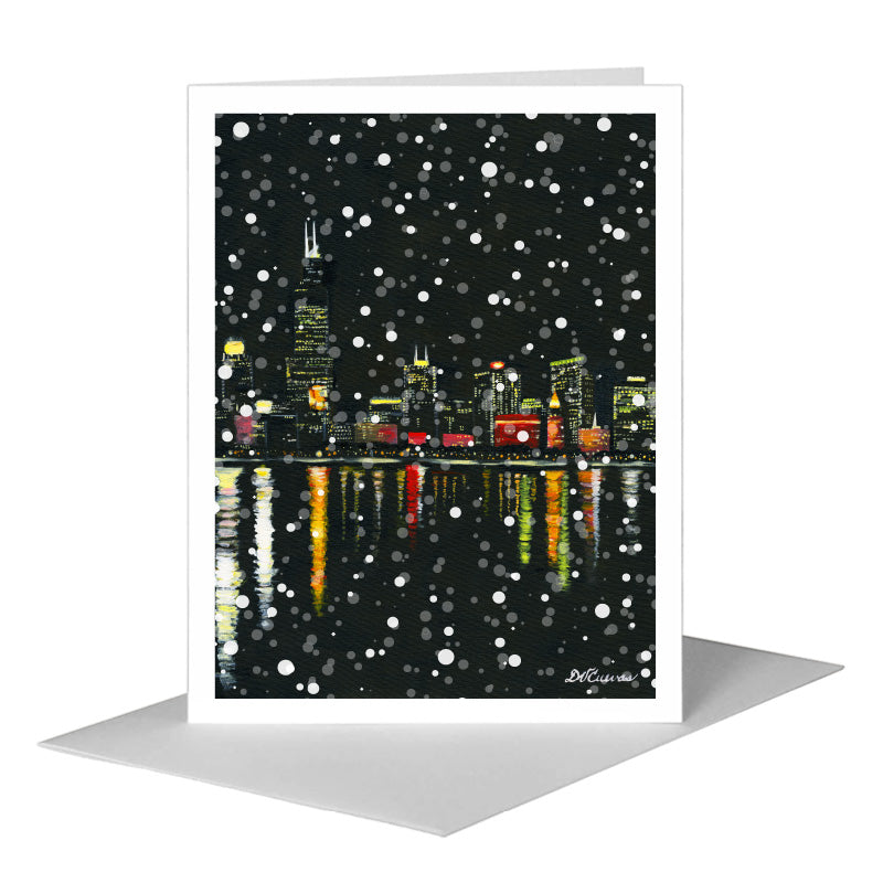 Eastern View, Chicago, Greeting Card (#7363F), A2 Card Front, www.printedcanvas.com