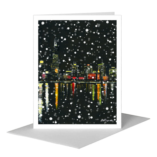 Eastern View, Chicago, Greeting Card (#7363F) A2 Card Front, www.printedcanvas.com