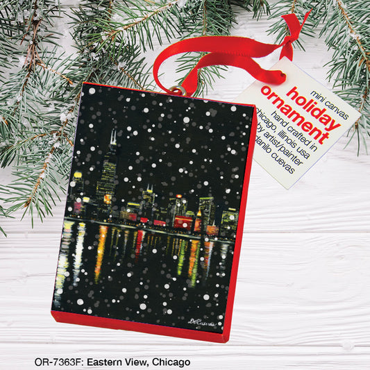 Eastern View, Chicago, Ornament (OR-7363F), Front, printedcanvas.com