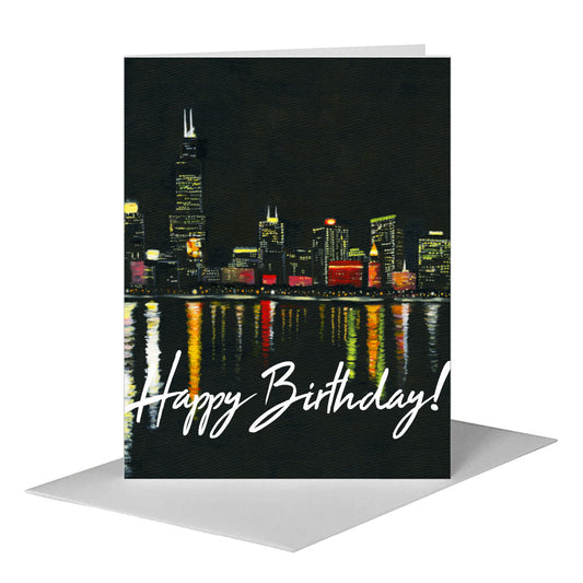 Eastern View, Chicago, Greeting Card (#7363G) A2 Card Front, www.printedcanvas.com