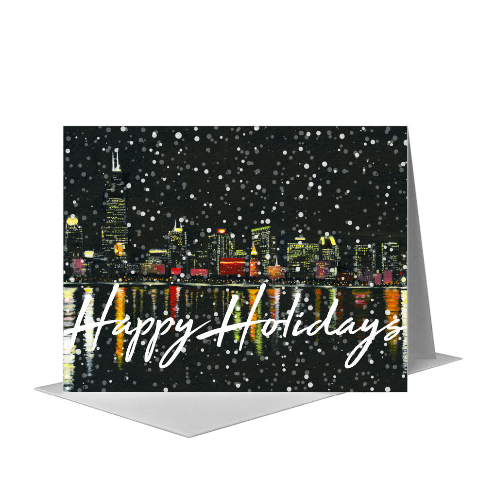 Eastern View, Chicago, Greeting Card (#7363H) A2 Card Front, www.printedcanvas.com