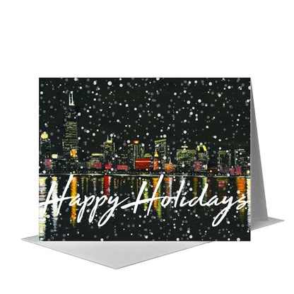 Eastern View, Chicago, Greeting Card (#7363H) A2 Card Front, www.printedcanvas.com