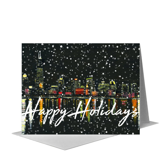 Eastern View, Chicago, Greeting Card (#7363H) A2 Card Front, www.printedcanvas.com