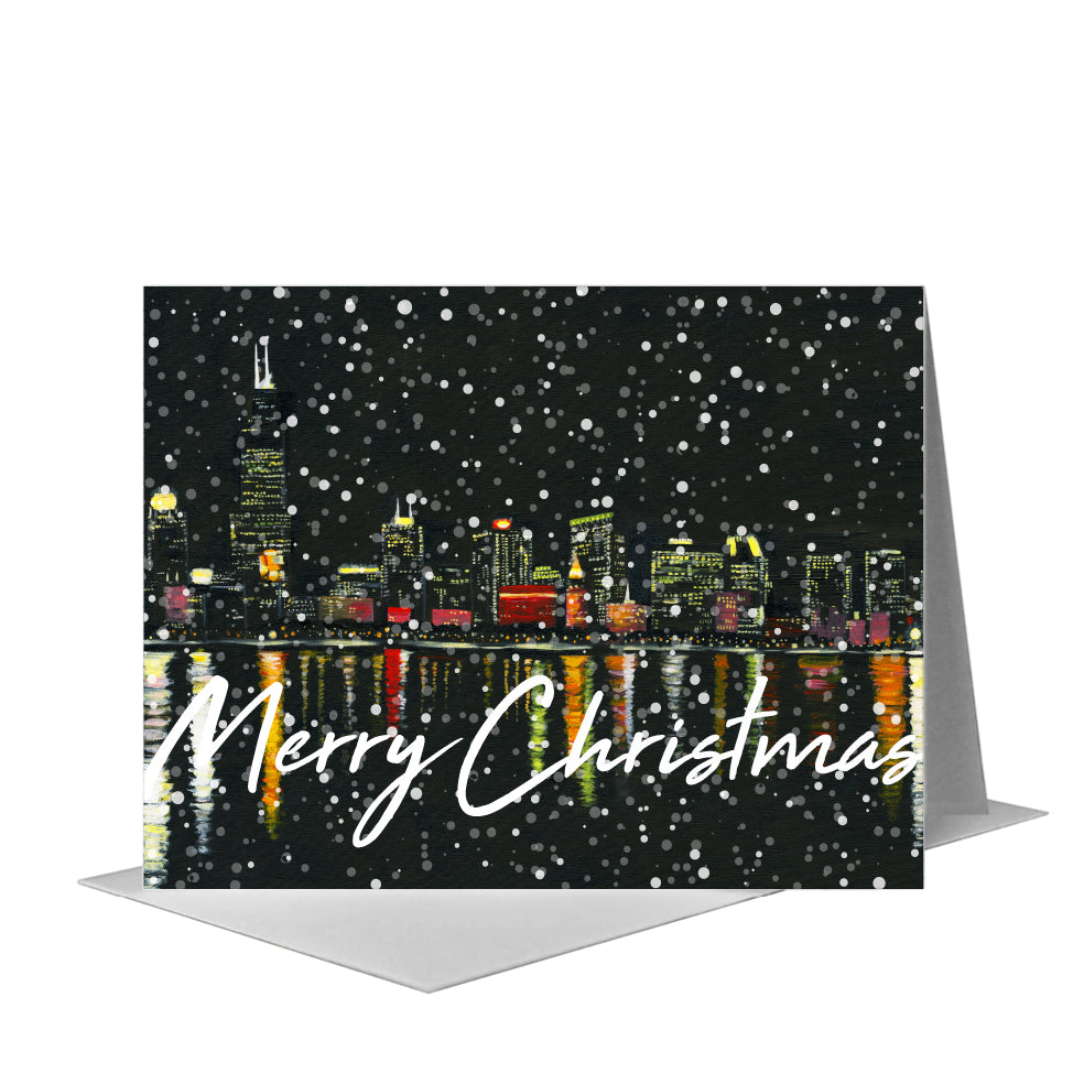 Eastern View, Chicago, Greeting Card (#7363J), A2 Card Front, www.printedcanvas.com