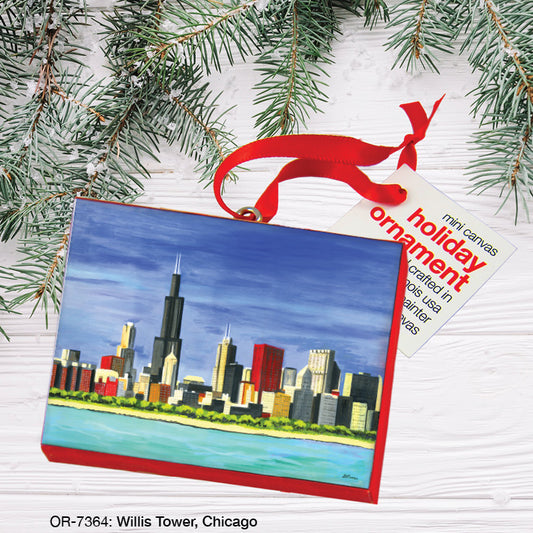 Willis Tower, Chicago, Ornament (OR-7364), Front, printedcanvas.com