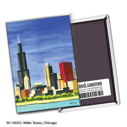 Willis Tower, Chicago, Magnet (M-7364G), blank, printedcanvas.com