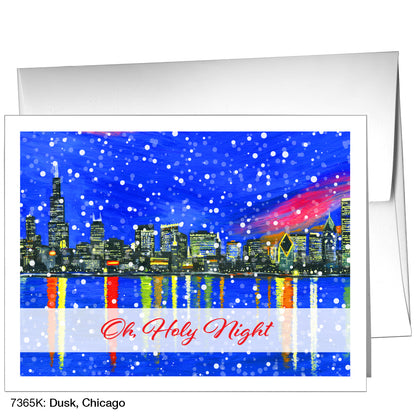 Dusk, Chicago, Greeting Card (7365K)