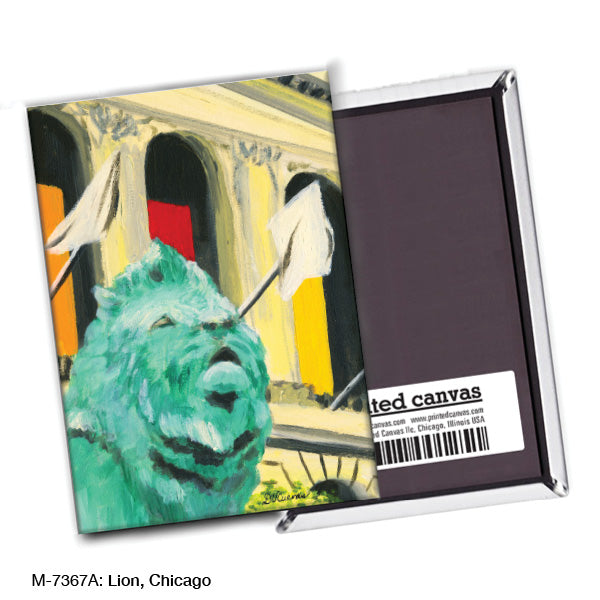 Lion, Chicago, Magnet (M-7367A), blank, printedcanvas.com